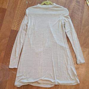 Cream mini sweater dress